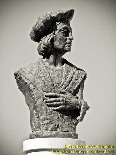 Moguer /  Busto de Cristóbal Colón