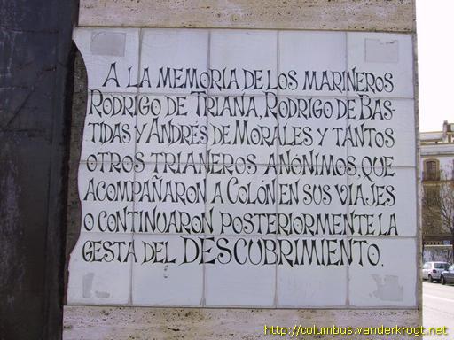 Sevilla /  Monumento a los marineros de Triana