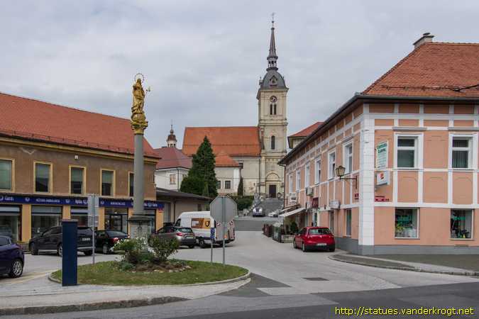 Slovenska Bistrica /  Znamenje s kipom Matere Božje
