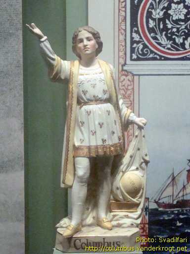New Haven /  Porcelain statuette of Christopher Columbus