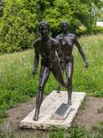 Le jardin des sculptures de la Musée olympique - Les Relayeuses