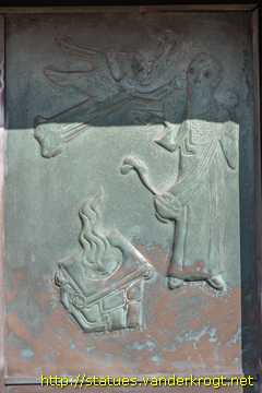 Nideggen - Bronzetüren Sankt Johannes der Täufer