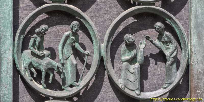 Rees - Bronzetüren der St.-Mariä-Himmelfahrt-Kirche