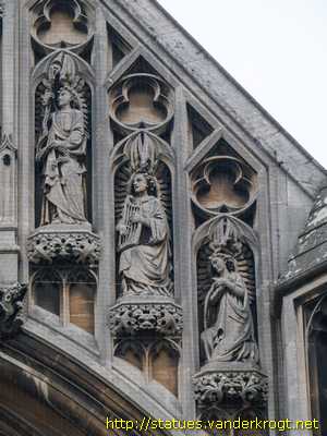 Cambridge - Saints' Statues at the Catholic Church of Our Lady and the English Martyrs