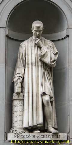 Firenze - Statue degli illustri toscani nel loggiato degli Uffizi